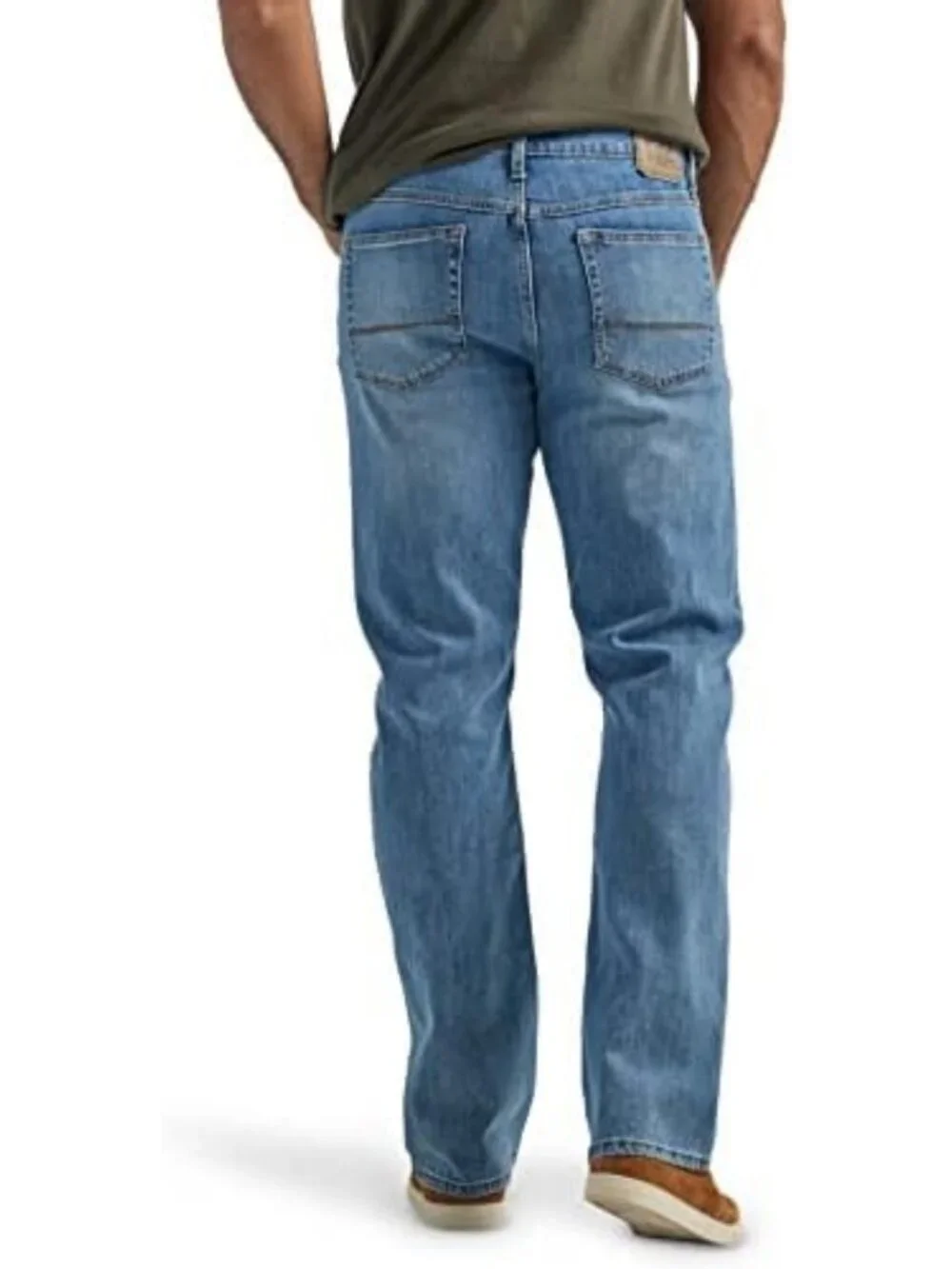 Men's Relaxed Fit Boot Cut Jeans - Comfortable Denim Pants for Casual Wear